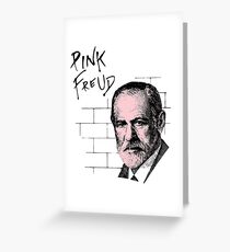 Pink Freud Sigmund Freud Greeting Card