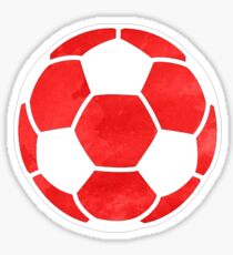 Fußball rot Sticker
