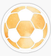 Fußballkugel Orange Sticker