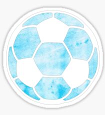 Soccer Ball Light Blue Sticker