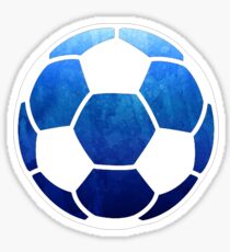 Fußball dunkelblau Sticker