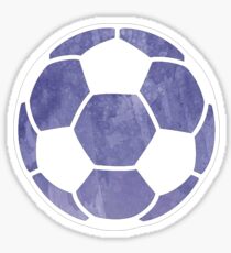 Fußballkugel lila Sticker