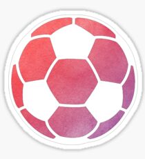Fußball Ball mehrfarbig Sticker