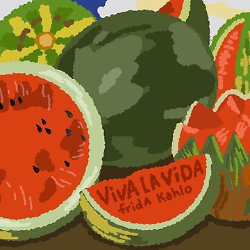 Frida Kahlo | Viva La Vida, Watermelons | Art Board Print