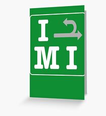 Michigan Left Greeting Card