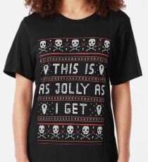 Emo Gothic Ugly Christmas Sweater Slim Fit T-Shirt