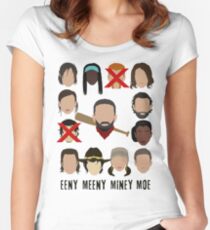 Negan - Eeny Many Moe Women's Fitted Scoop T-Shirt