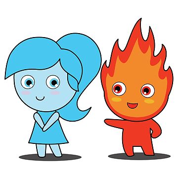 Fireboy And Watergirl - Fire Boy Water Girl - Free Transparent PNG