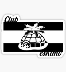 Pegatina Clubeskimo en blanco y negro