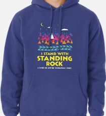 Sudadera con capucha Stand con camisa de pie Rock