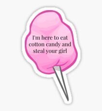 Cotton Candy Damon Quote Sticker