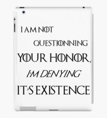 Honor - Tyrion lannister iPad Case/Skin
