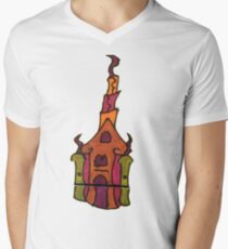 FUN LANDMARK CHURCH 3 Men's V-Neck T-Shirt