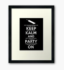 Keep Kalm Framed Print