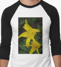 Yellow Tulips Men's Baseball ¾ T-Shirt