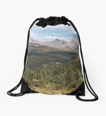 Panoramic landscape Drawstring Bag