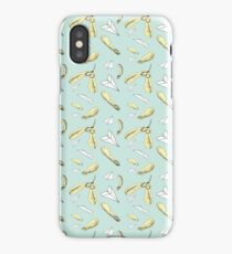 Helicopters and Paper Airplanes iPhone Case/Skin