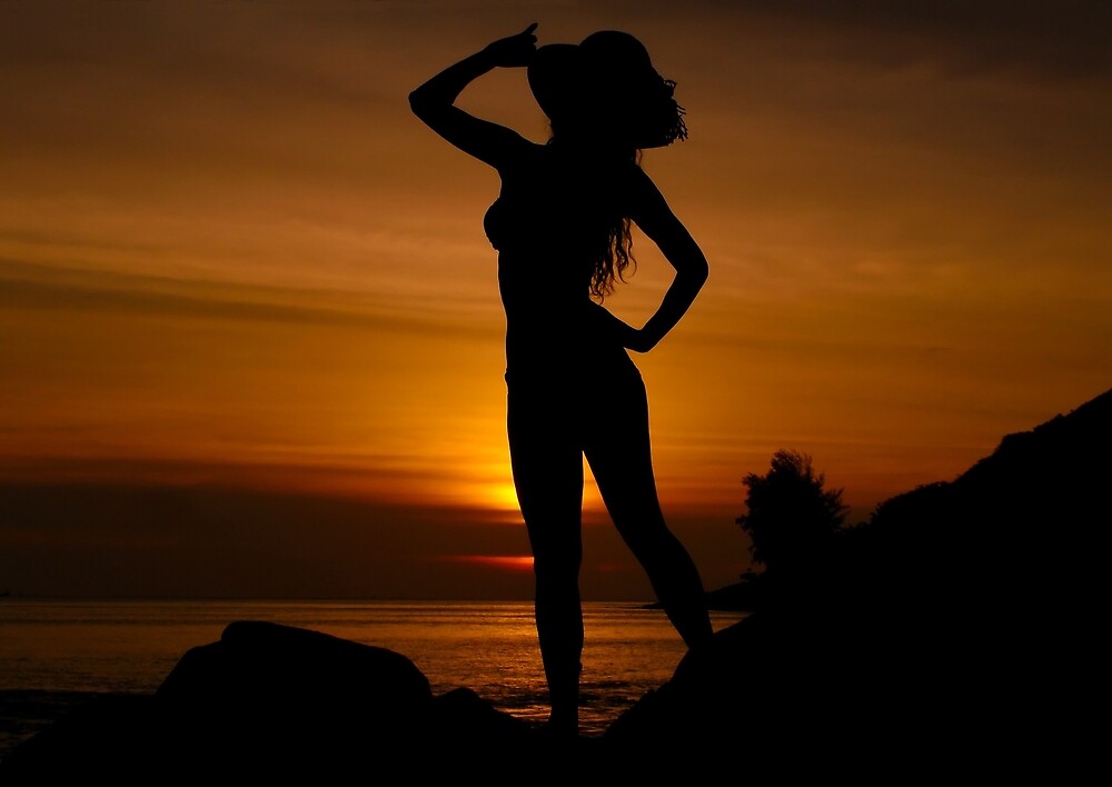 Sexy Woman Silhouette By 104paul Redbubble 