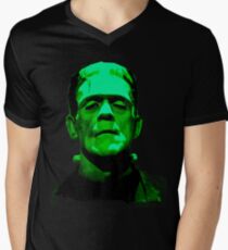 Frankenstein Monster Artwork Men's V-Neck T-Shirt