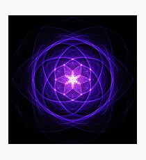 Energetic Geometry - Indigo Prayers Photographic Print