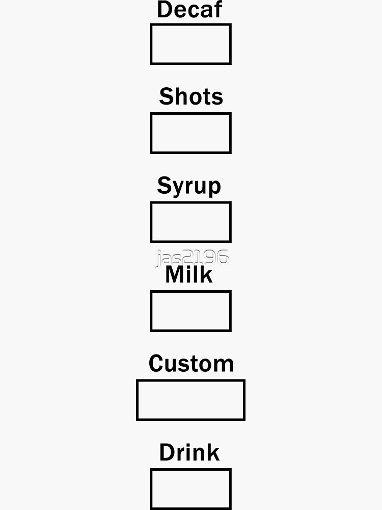 "Starbucks Cup " Sticker by jas2196 Redbubble