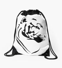 White Tiger Drawstring Bag