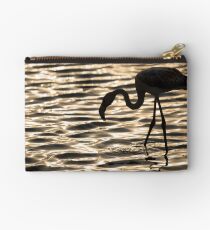 Flamingo in Walvis Bay, Namibia Studio Pouch