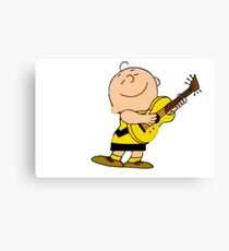 Charlie Brown Guitar Canvas Print