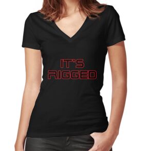 Women's Fitted V-Neck T-Shirt