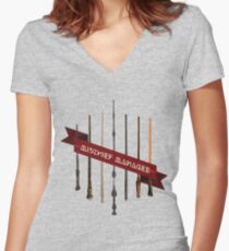 Mischief Managed Women's Fitted V-Neck T-Shirt