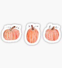 Mini Watercolor Pumpkins Sticker