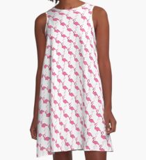 Hot Pink Flamingo A-Line Dress