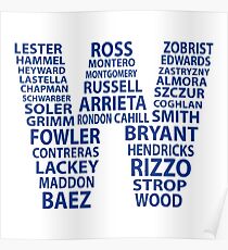 Cubs W Flag Poster