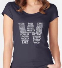 Cubs W Flag Women's Fitted Scoop T-Shirt