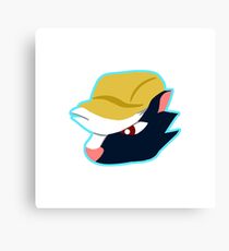 Kicks Head Canvas Print