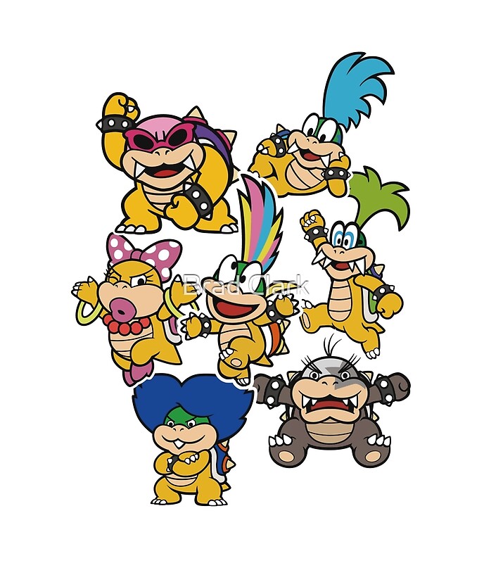 Minifaldas Koopalings Paper Mario Color Splash De Brad Clark 9267