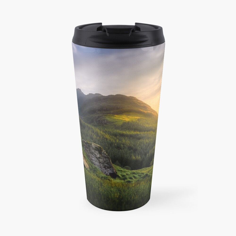 Mountain Sunset Travel Mug
