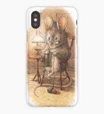 A Mouse Knitting by Beatrix Potter iPhone Case