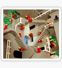 Lego stairway to Escher Sticker