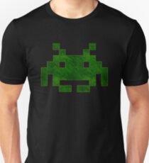 ° GEEK ° Space Invaders Green Denim Slim Fit T-Shirt