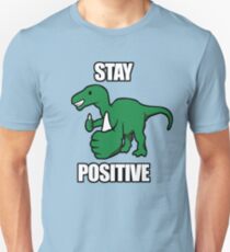 Bleib positiv Iguanodon Slim Fit T-Shirt