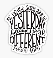 Alice in Wonderland Quote Sticker