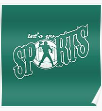 Lass uns gehen Sport - Fußball Poster
