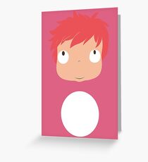 Ponyo likes you! Greeting Card