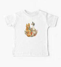 Children's Story Book Animals Baby Tee