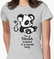 I'm a cute little panda Women's Fitted T-Shirt