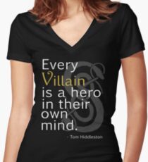 Every Villain is Hero Women's Fitted V-Neck T-Shirt