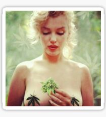 Marilynn Monroe Weed Sticker