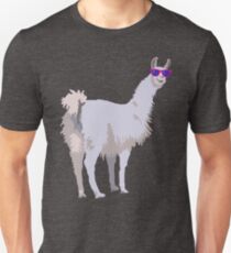 Cool Llama In Sunglasses Unisex T-Shirt