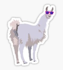 Cool Llama In Sunglasses Sticker